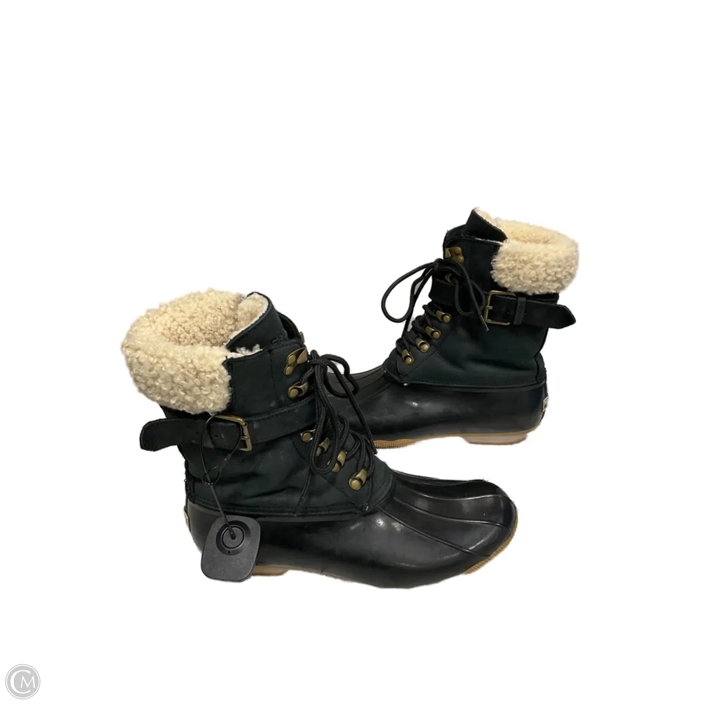 Boots Ankle Flats By Sperry In Black, Size: 9
