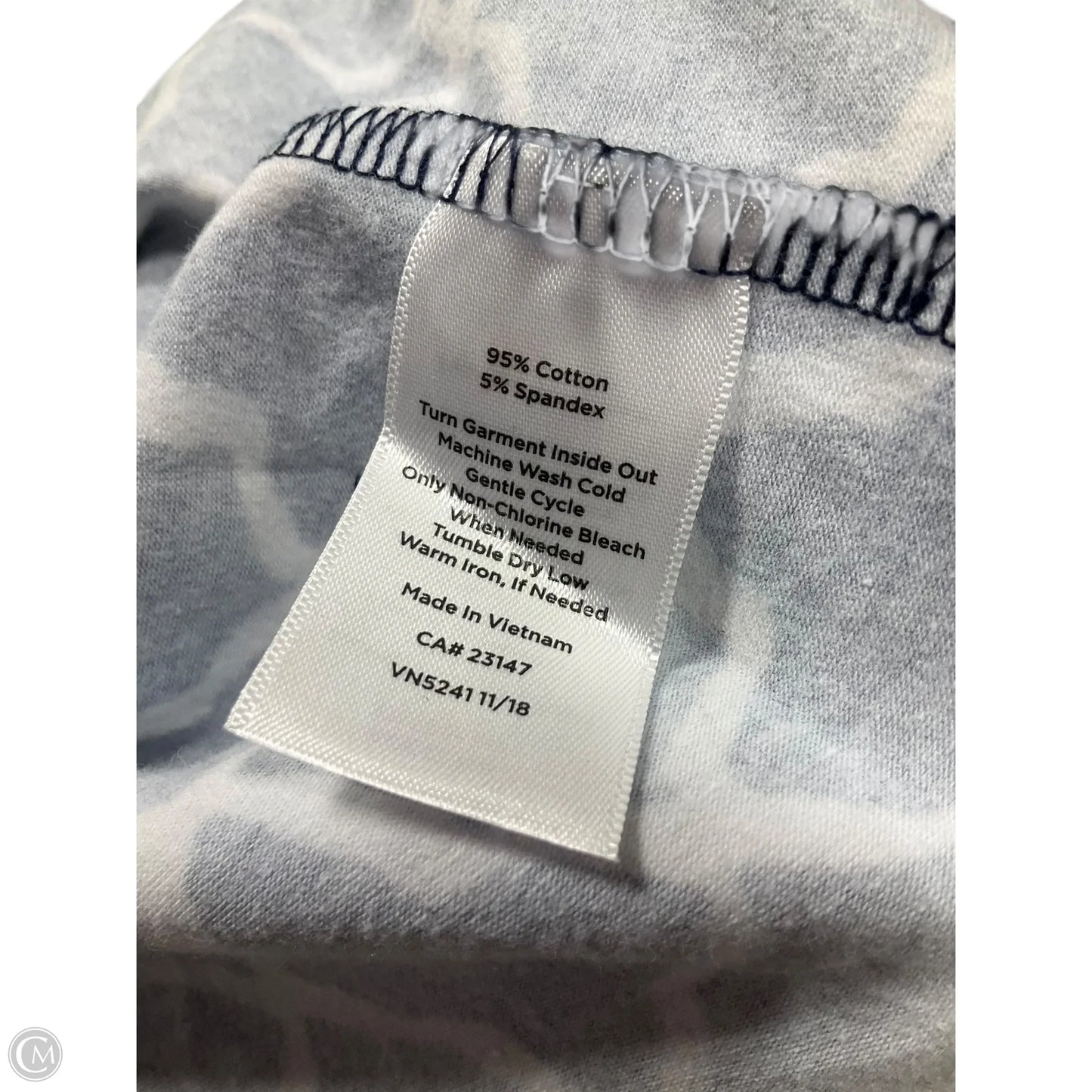 Top Short Sleeve By Talbots In Navy, Size: 3x