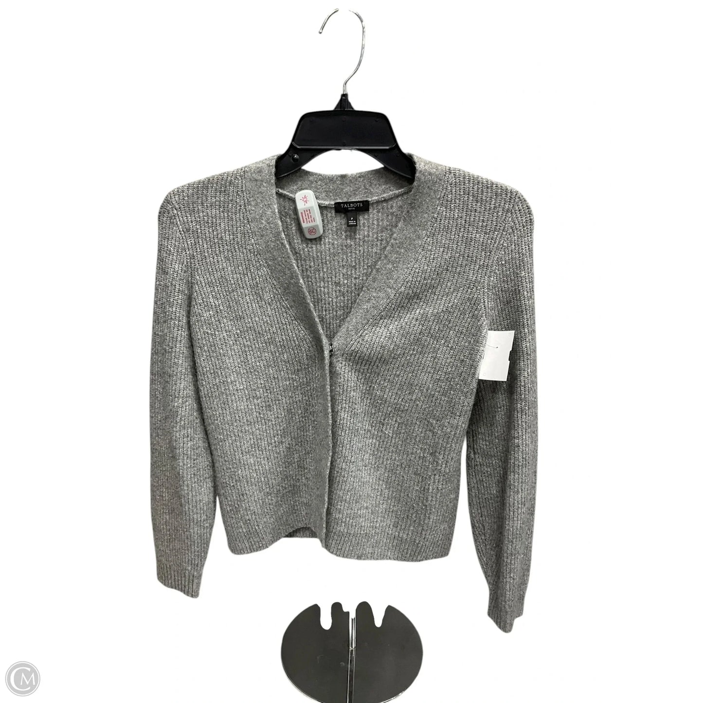 Cardigan By Talbots In Grey, Size: Sp