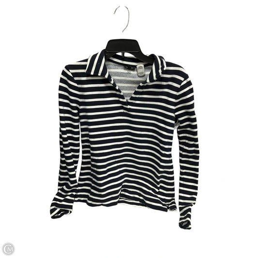 Top Long Sleeve By Talbots In Striped Pattern, Size: Xs