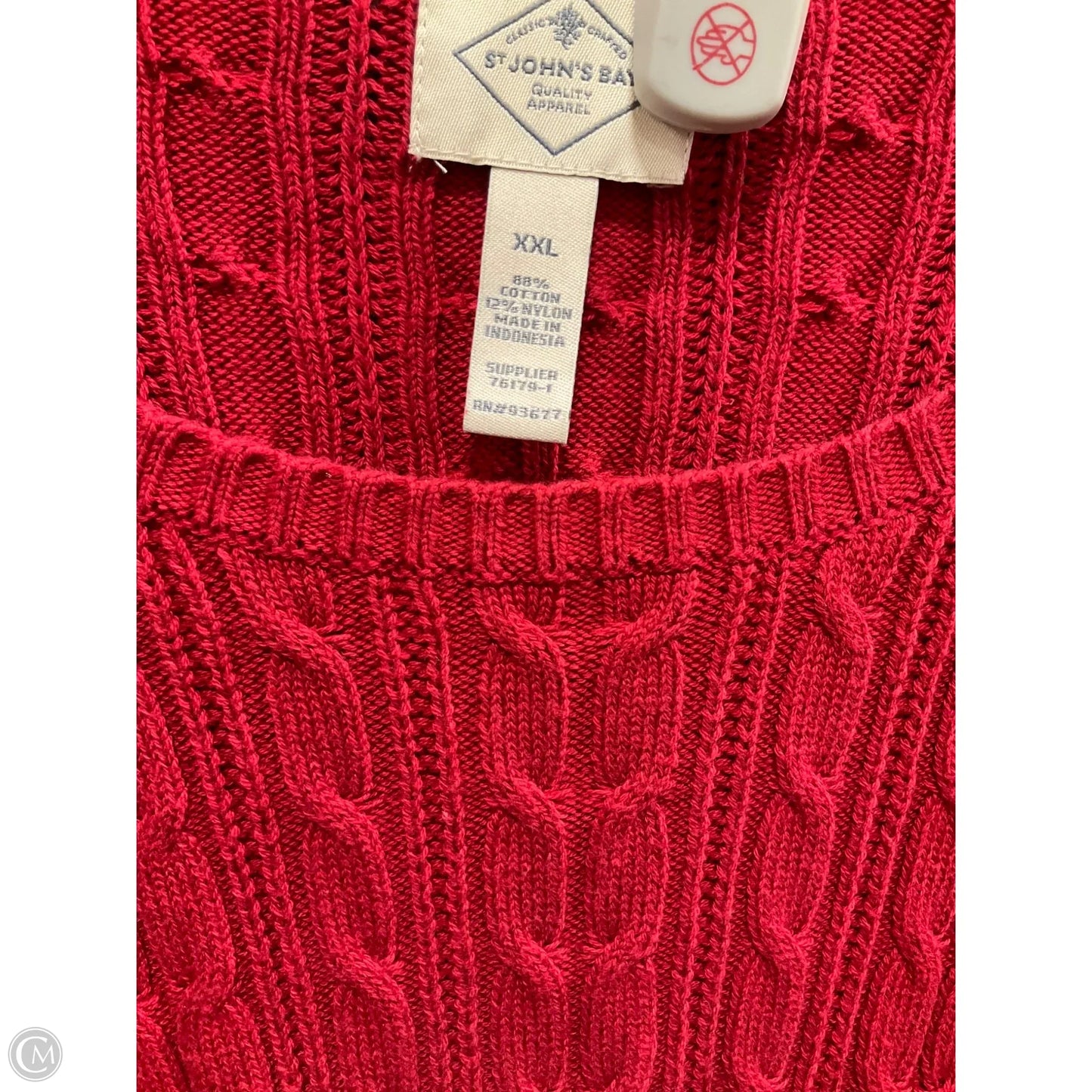 Sweater By St Johns Bay In Red, Size: Xxl