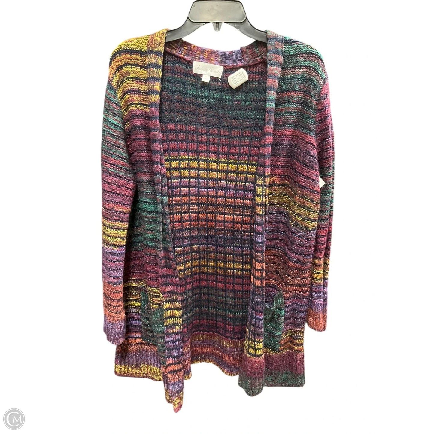 Cardigan By Clothes Mentor In Multi-colored, Size: L