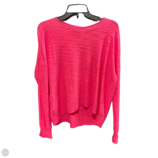 Top Long Sleeve By Loft In Pink, Size: L