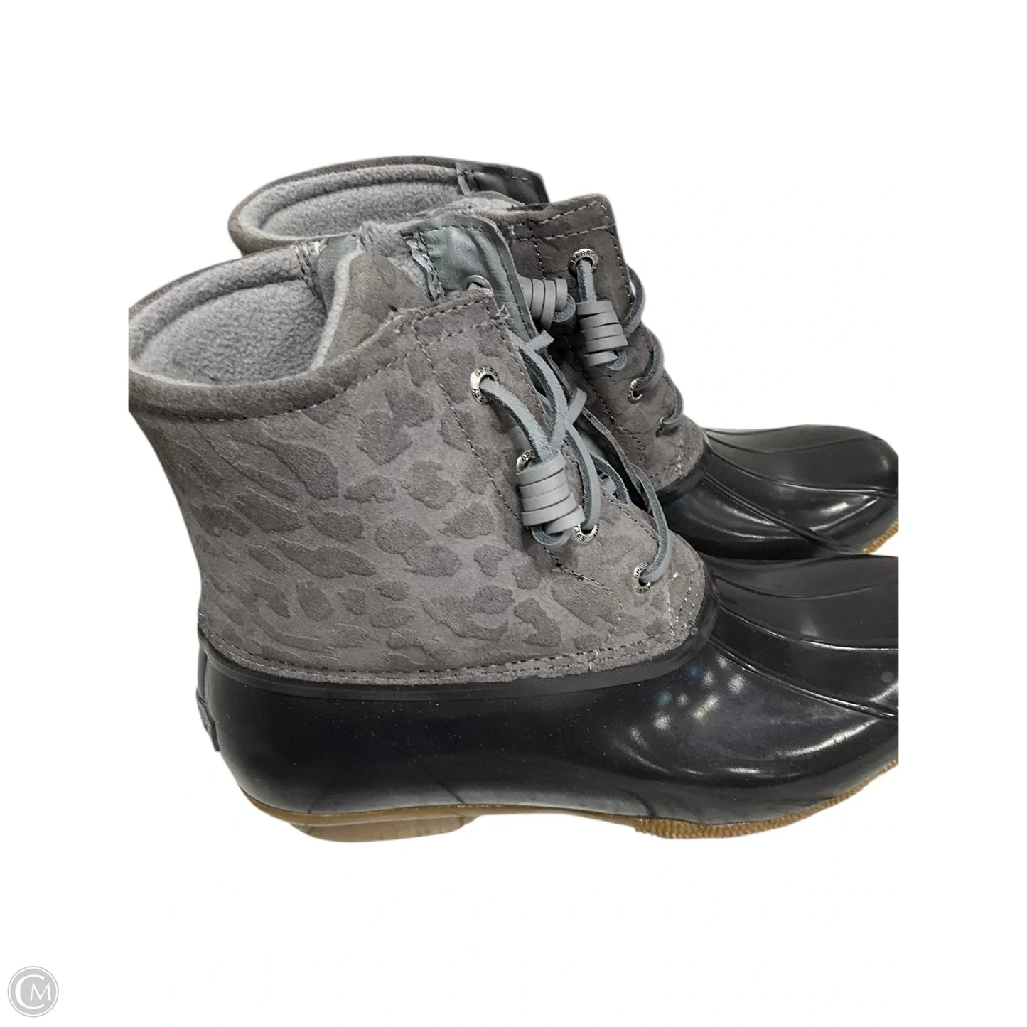 Boots Ankle Flats By Sperry In Grey, Size: 10
