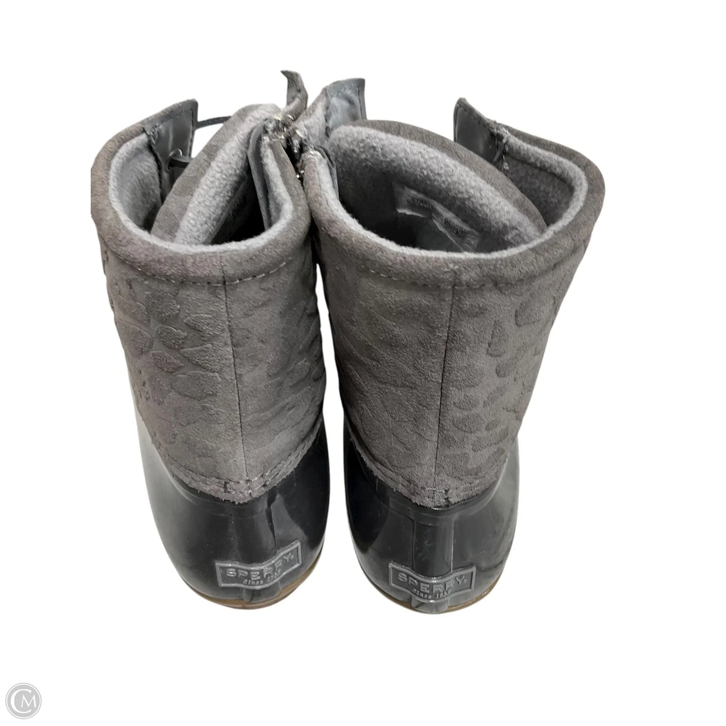 Boots Ankle Flats By Sperry In Grey, Size: 10