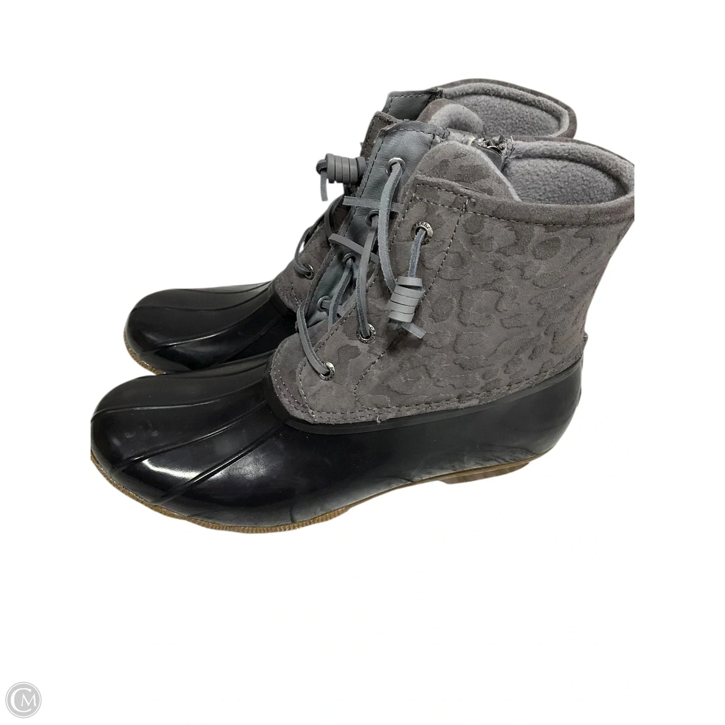 Boots Ankle Flats By Sperry In Grey, Size: 10