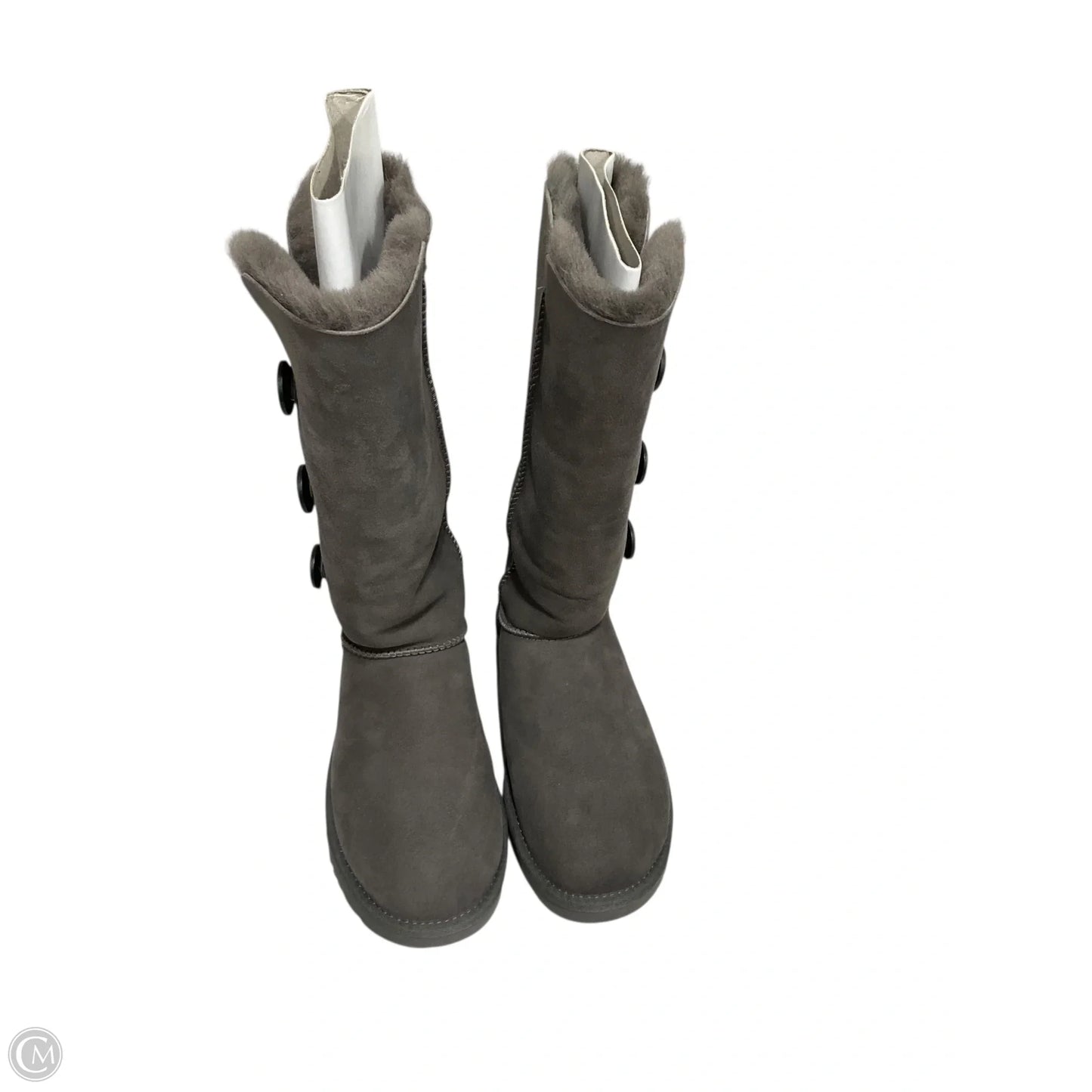 Boots Designer By Ugg In Grey, Size: 10