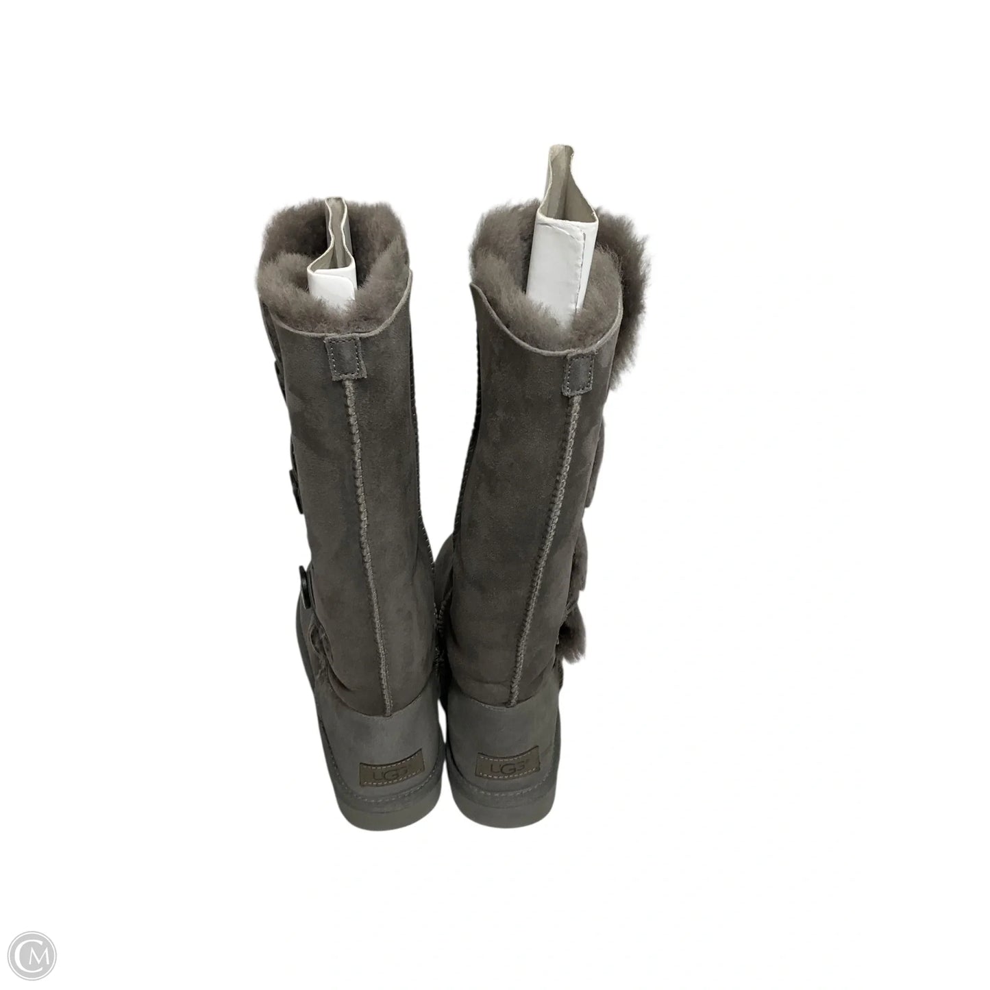 Boots Designer By Ugg In Grey, Size: 10