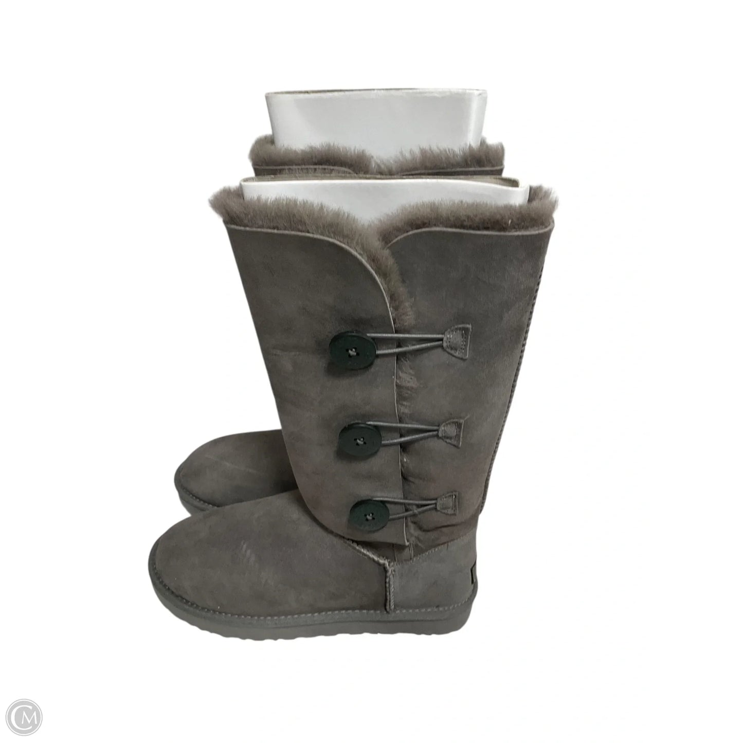 Boots Designer By Ugg In Grey, Size: 10