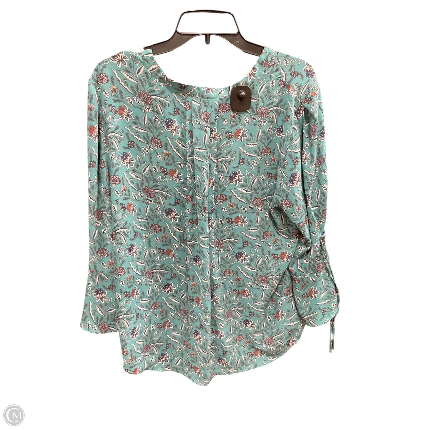 Top Long Sleeve By 41 Hawthorn In Floral Print, Size: Xl