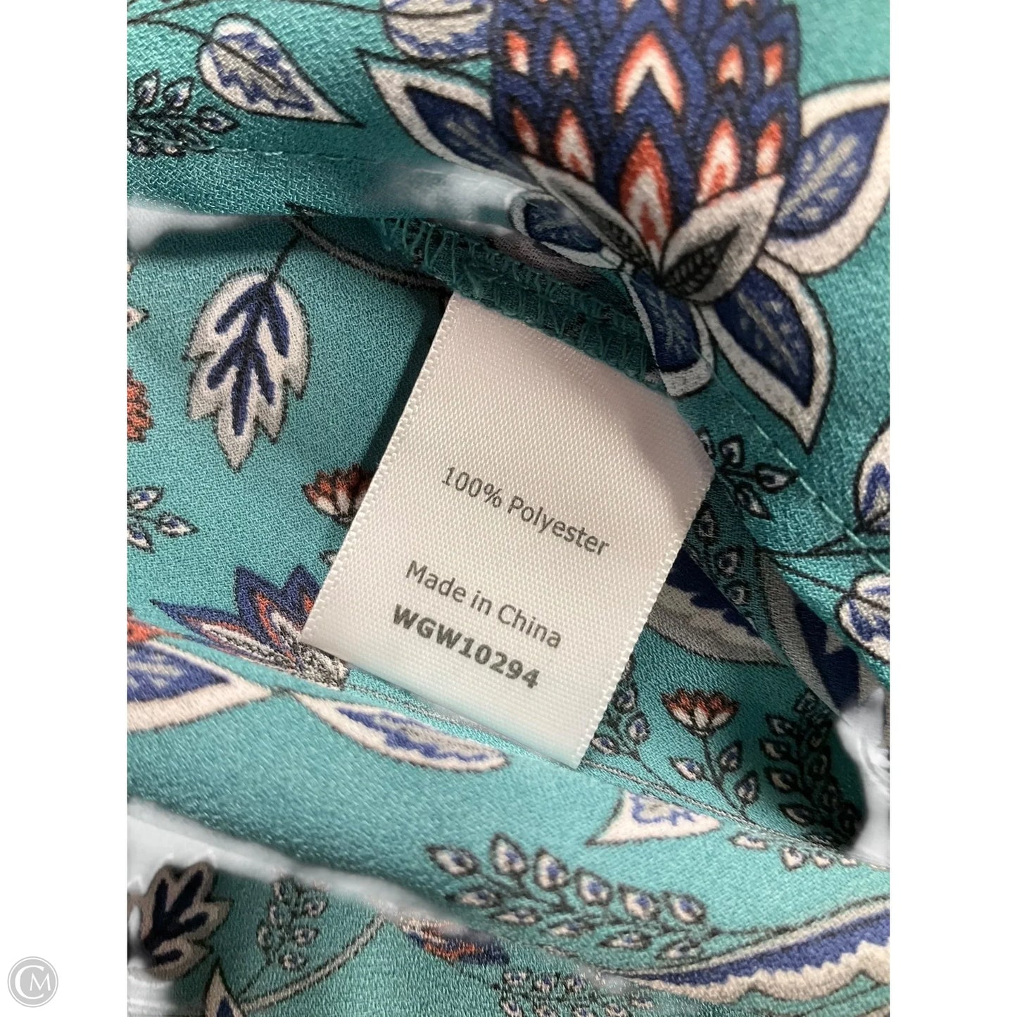 Top Long Sleeve By 41 Hawthorn In Floral Print, Size: Xl