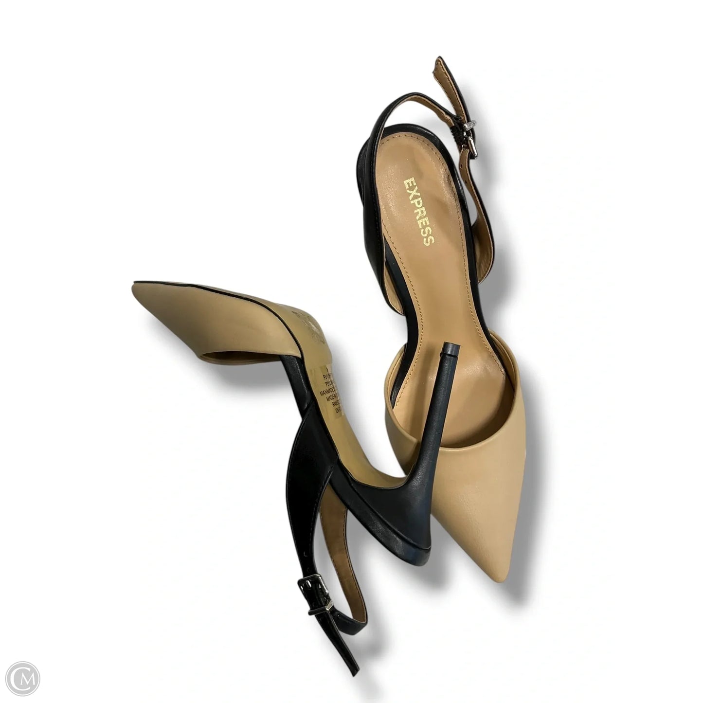 Shoes Heels Stiletto By Express In Black & Tan, Size: 8