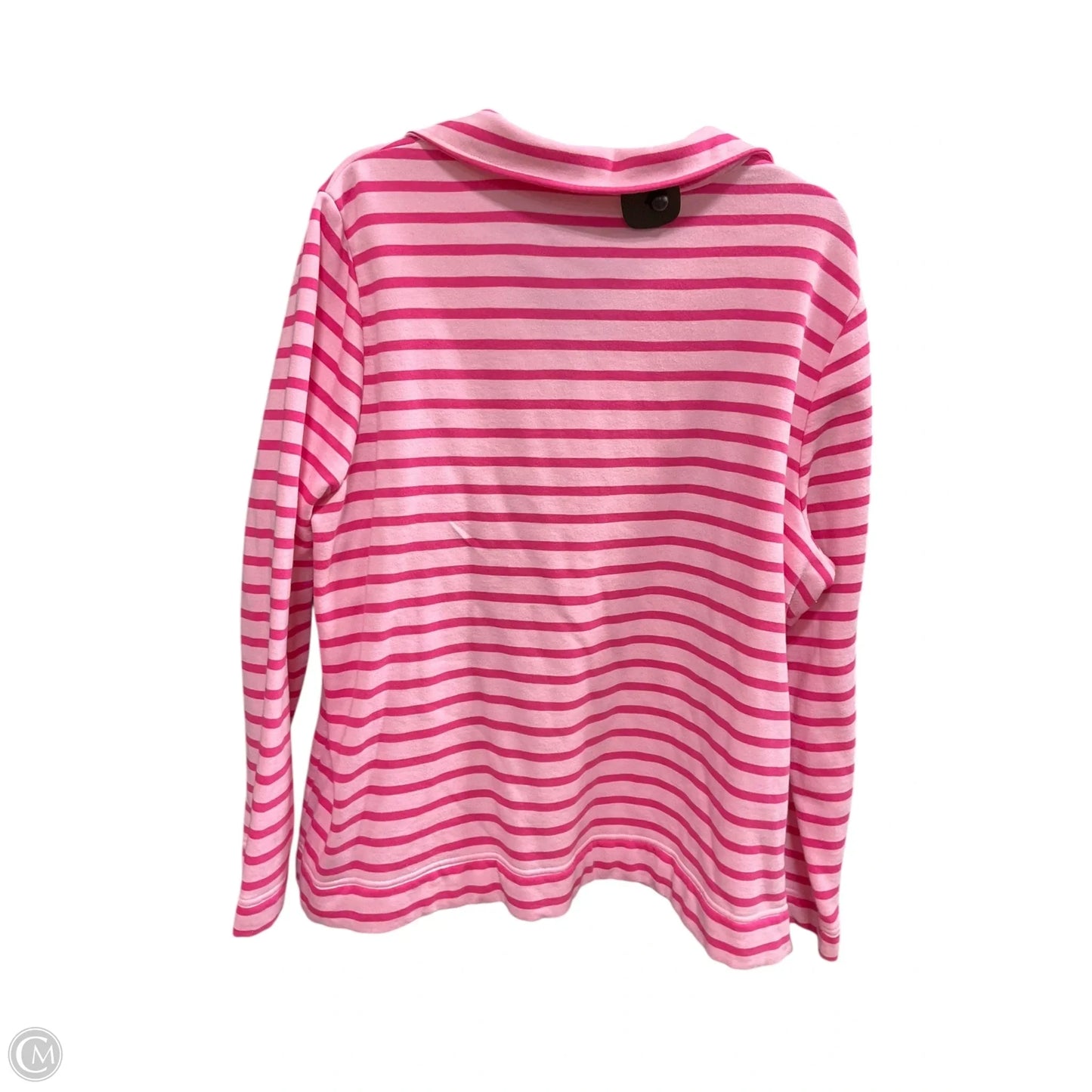 Top Long Sleeve By Talbots In Striped Pattern, Size: 2x