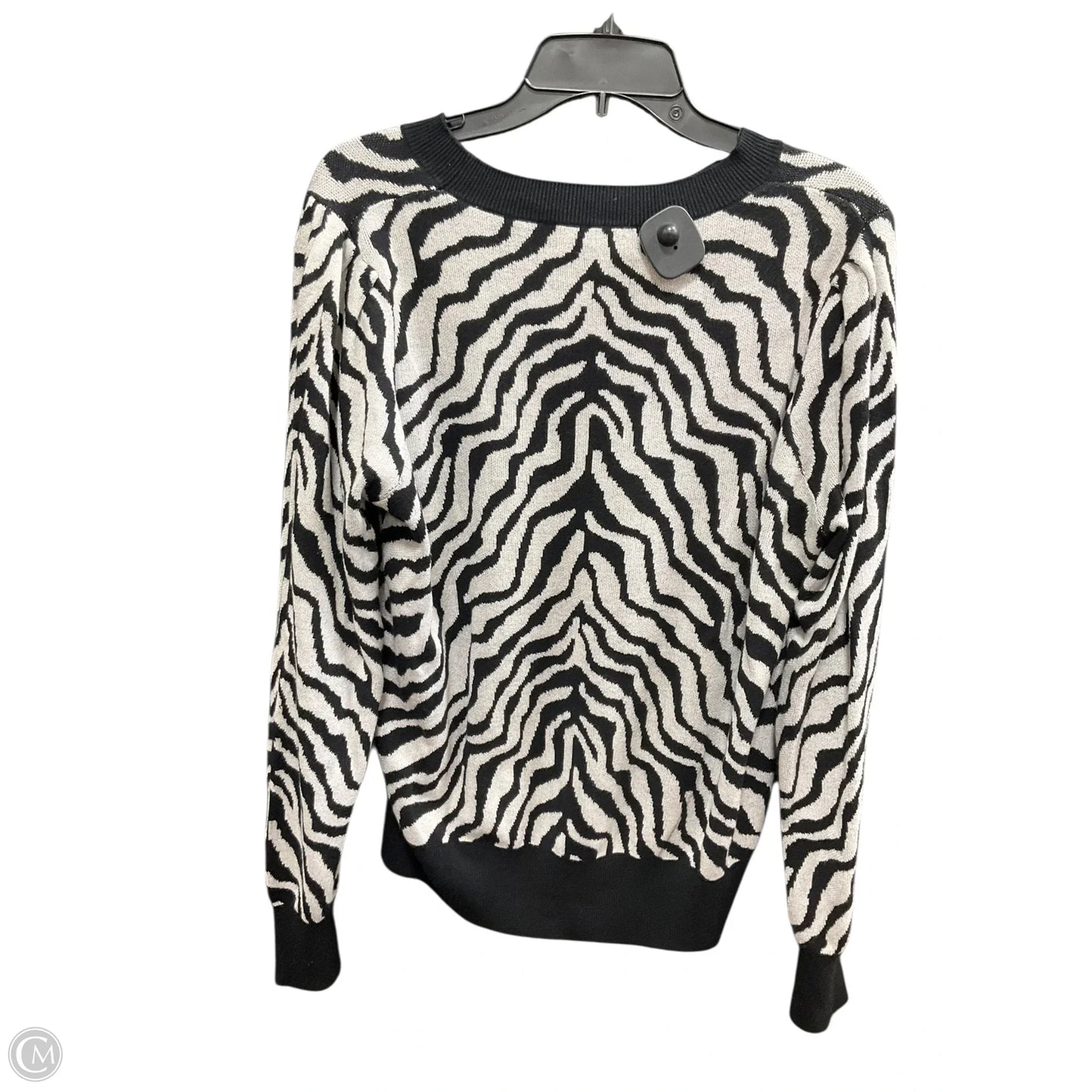 Top Long Sleeve By Philosophy In Animal Print, Size: L