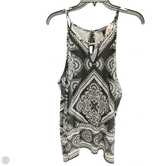 Top Long Sleeve By Inc In Black & White, Size: L