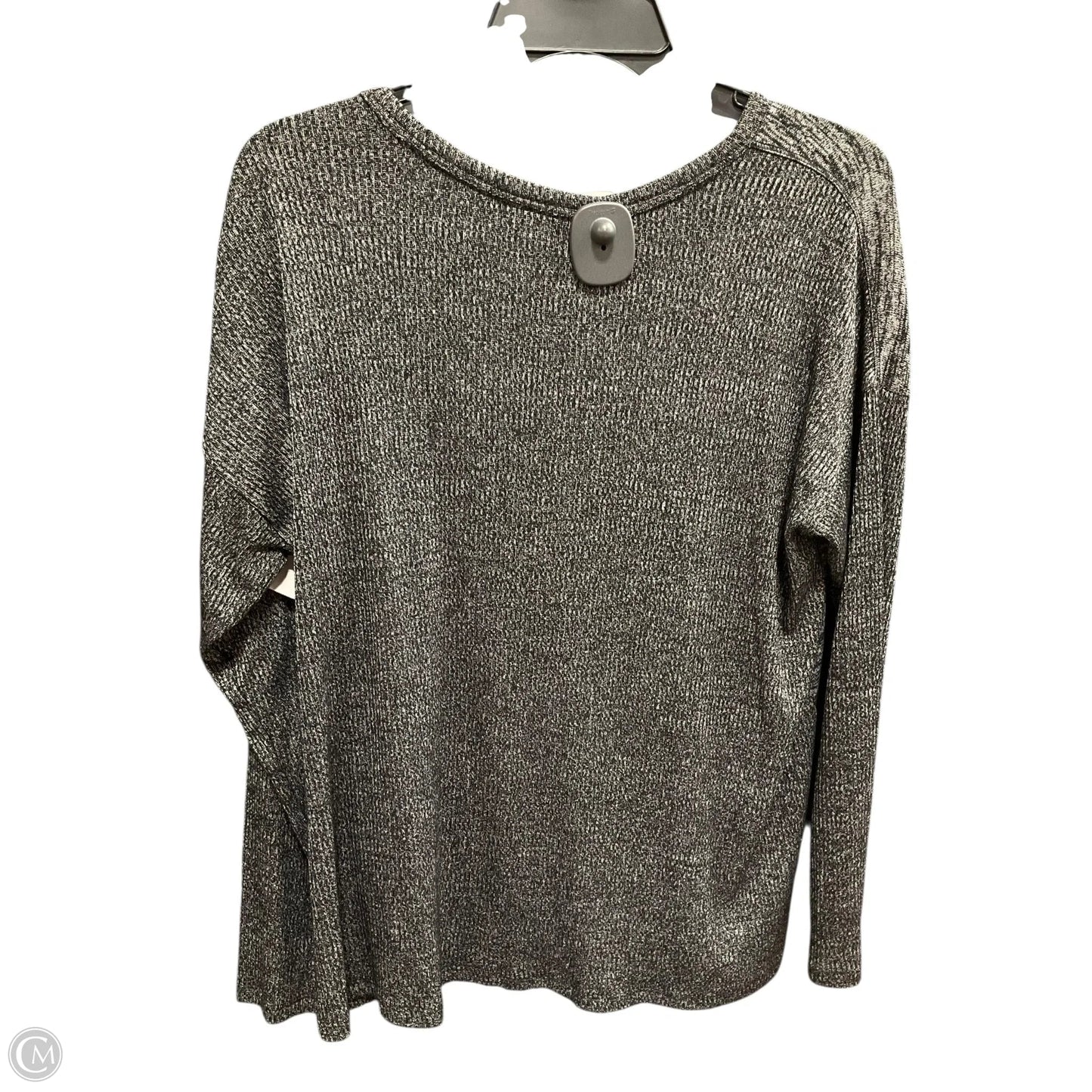 Top Long Sleeve By Ana In Black, Size: M