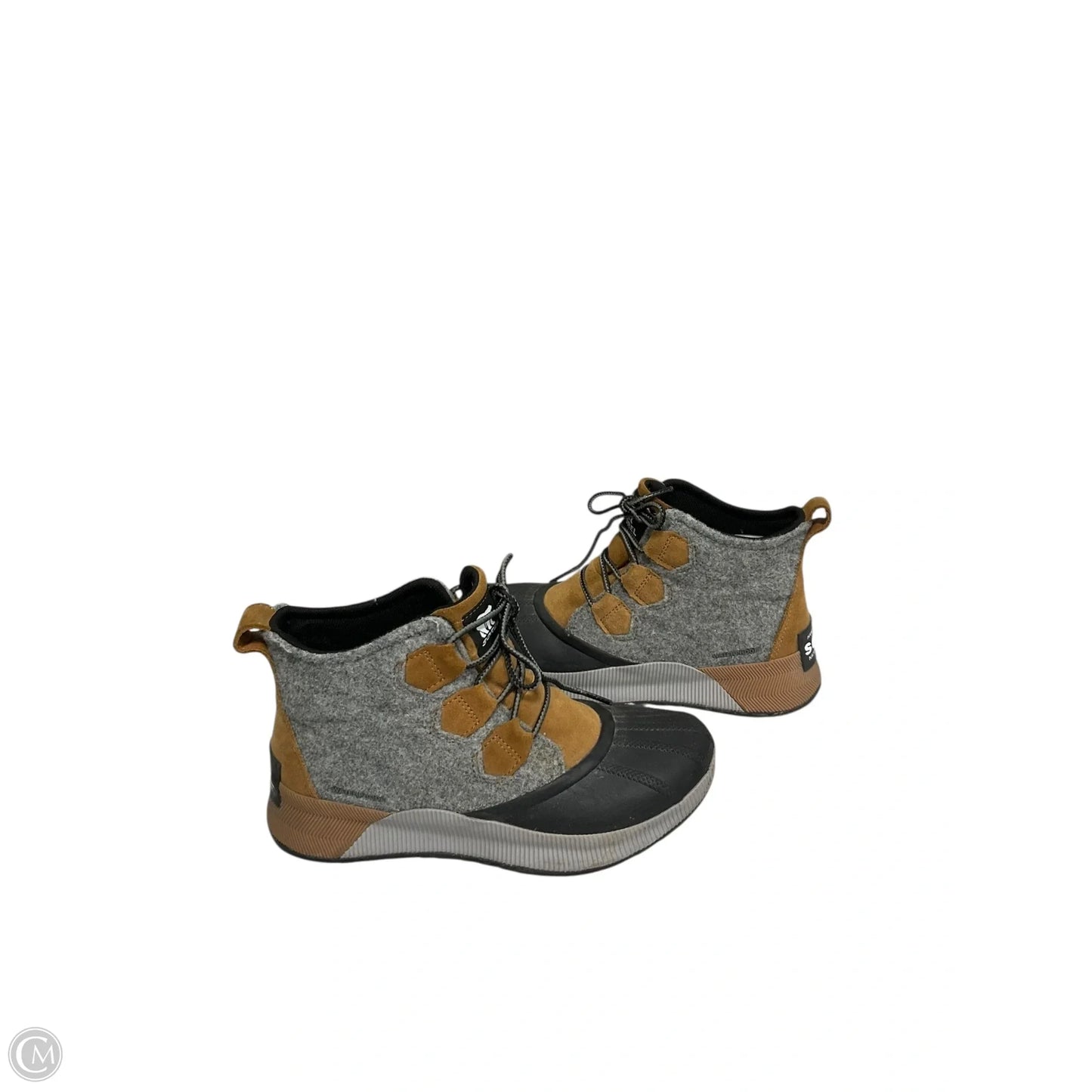 Boots Ankle Flats By Sorel In Grey & Tan, Size: 8