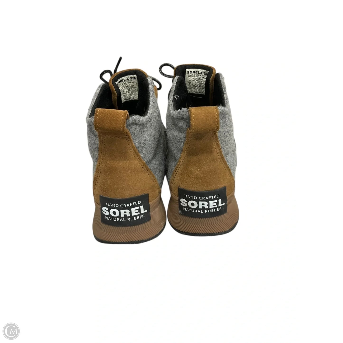 Boots Ankle Flats By Sorel In Grey & Tan, Size: 8