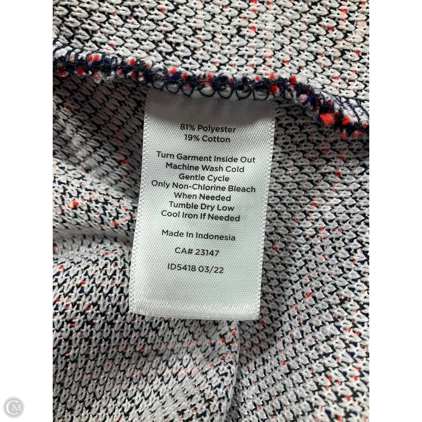 Dress Casual Short By Talbots In Blue & Red, Size: 2x