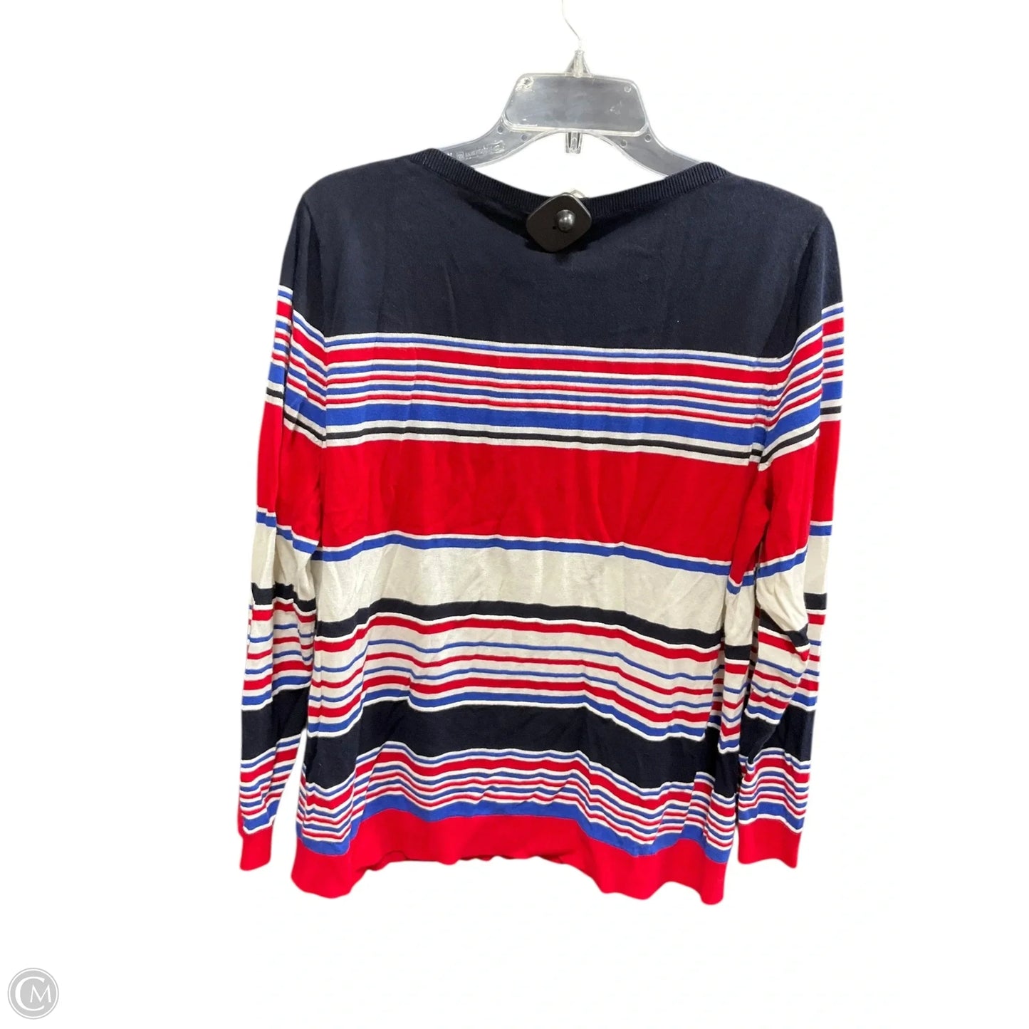 Top Long Sleeve By Talbots In Striped Pattern, Size: 2x