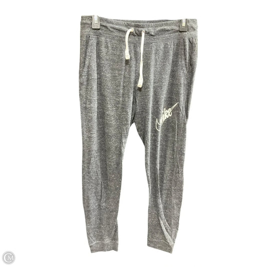 Athletic Pants By Nike In Grey, Size: S