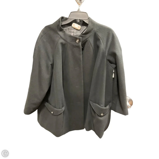 Coat Other By Investments In Black, Size: 3x