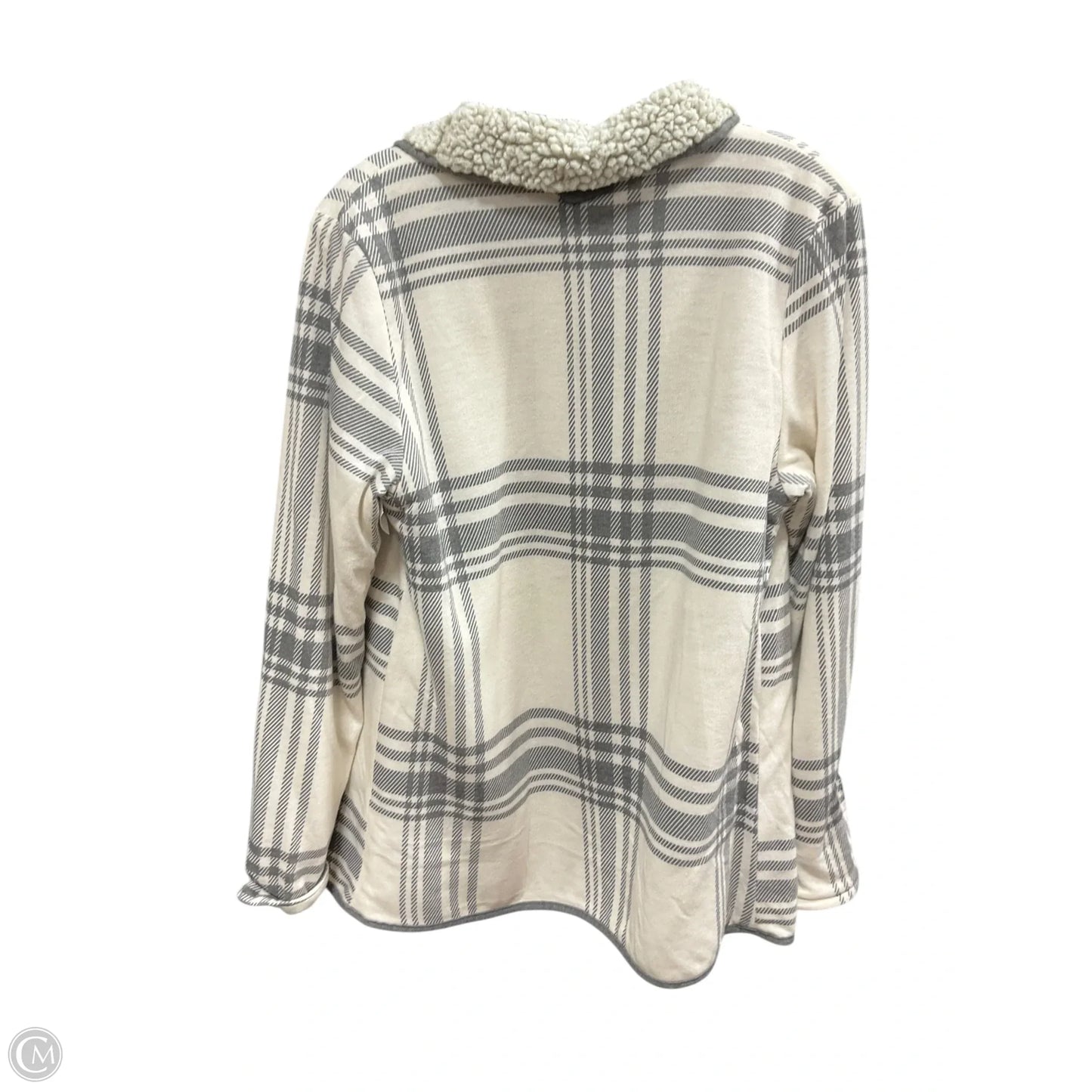 Cardigan By Harper In Grey & White, Size: L