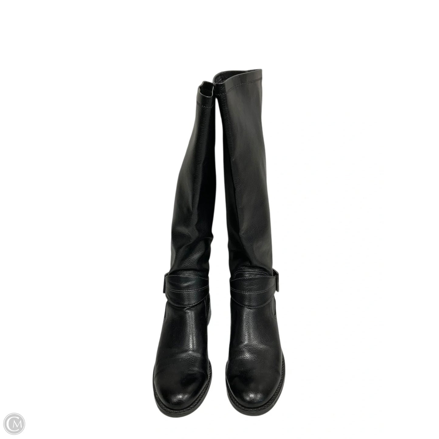 Boots Knee Heels By Franco Sarto In Black, Size: 8.5