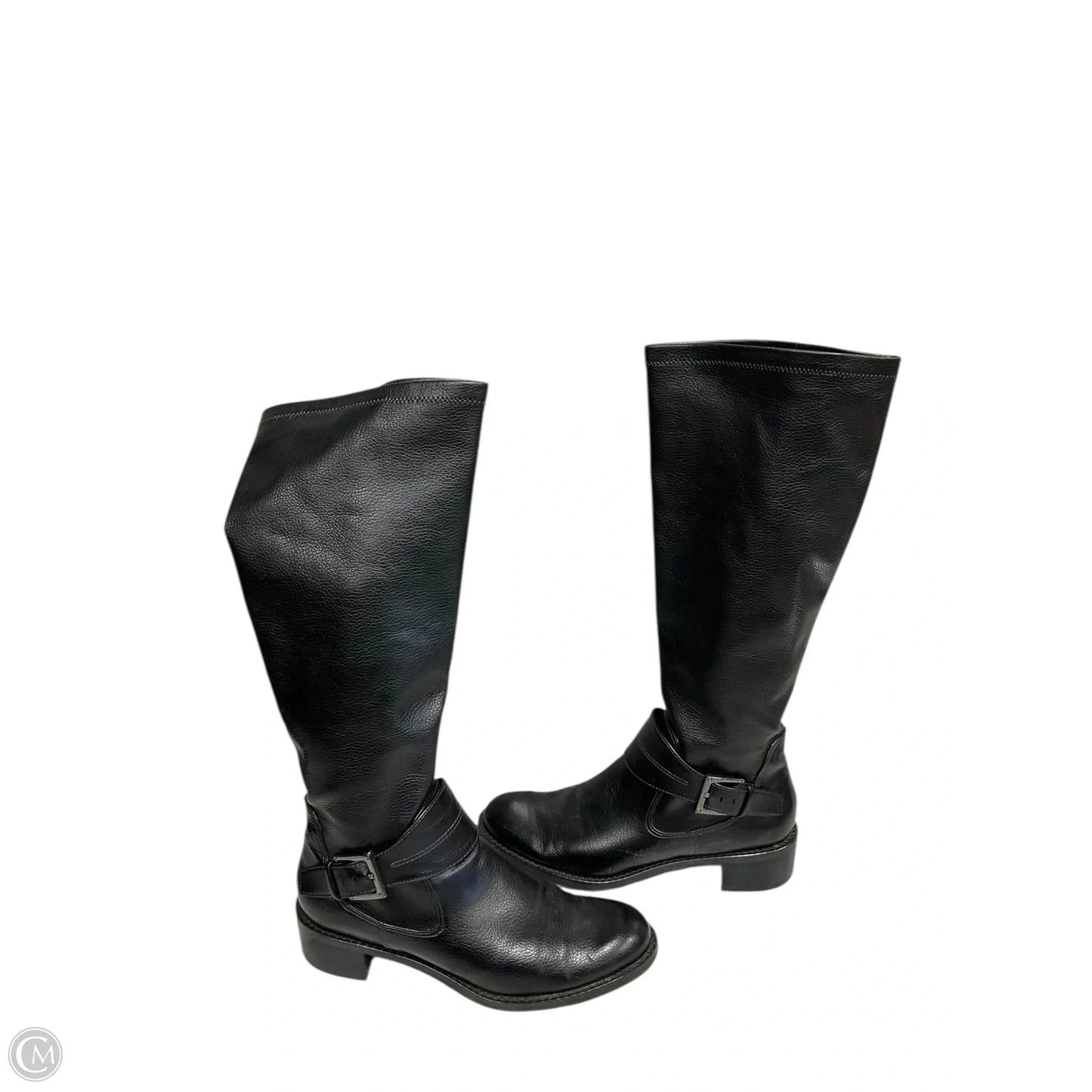 Boots Knee Heels By Franco Sarto In Black, Size: 8.5