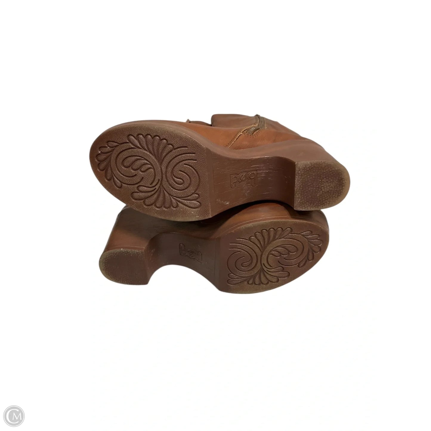 Boots Knee Heels By Boc In Brown, Size: 6.5