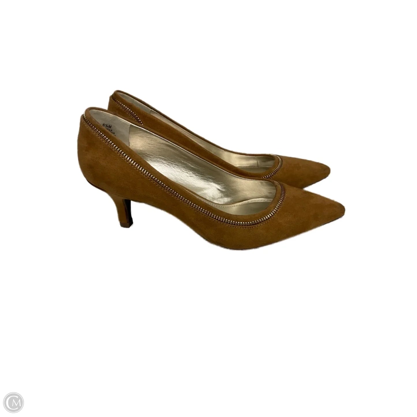 Shoes Heels Kitten By Anne Klein In Tan, Size: 6.5