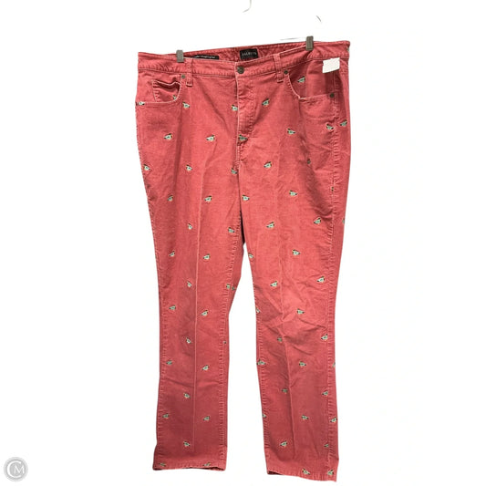 Pants Corduroy By Talbots In Red, Size: 16