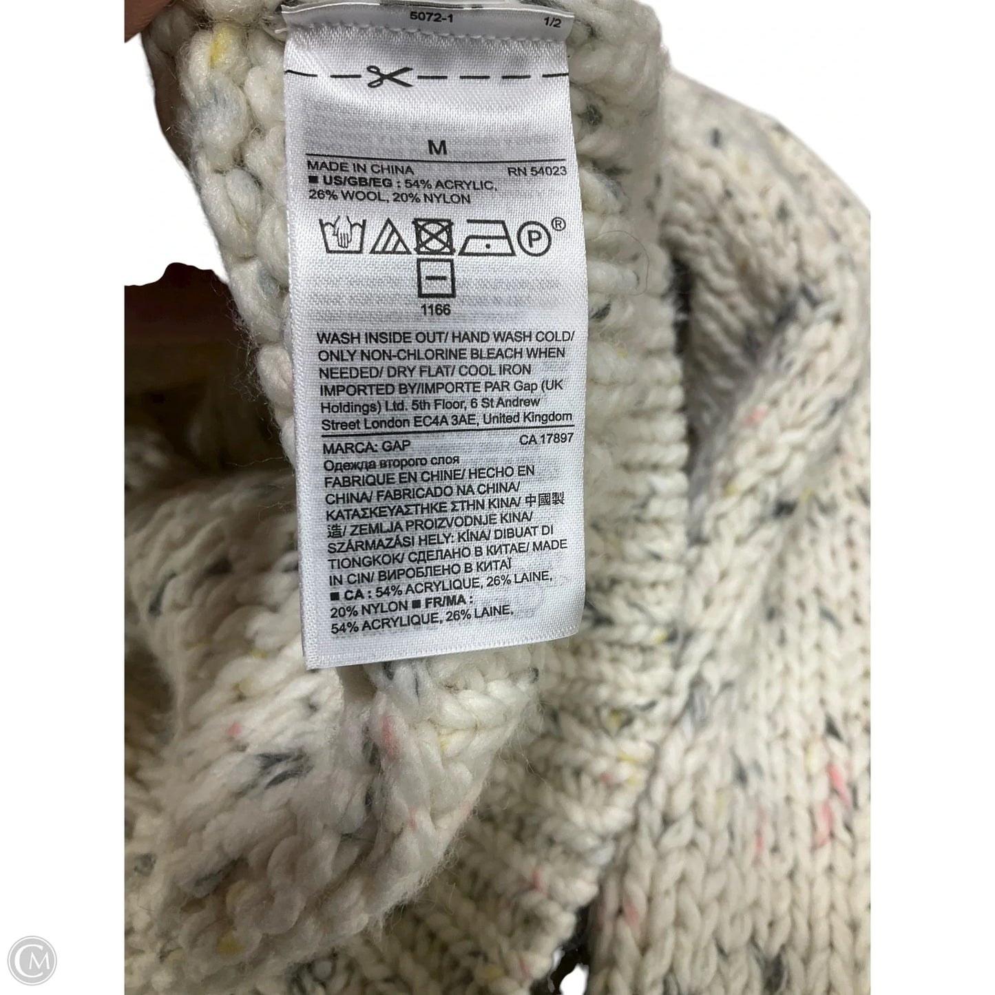 Sweater By Gap In Multi-colored, Size: M