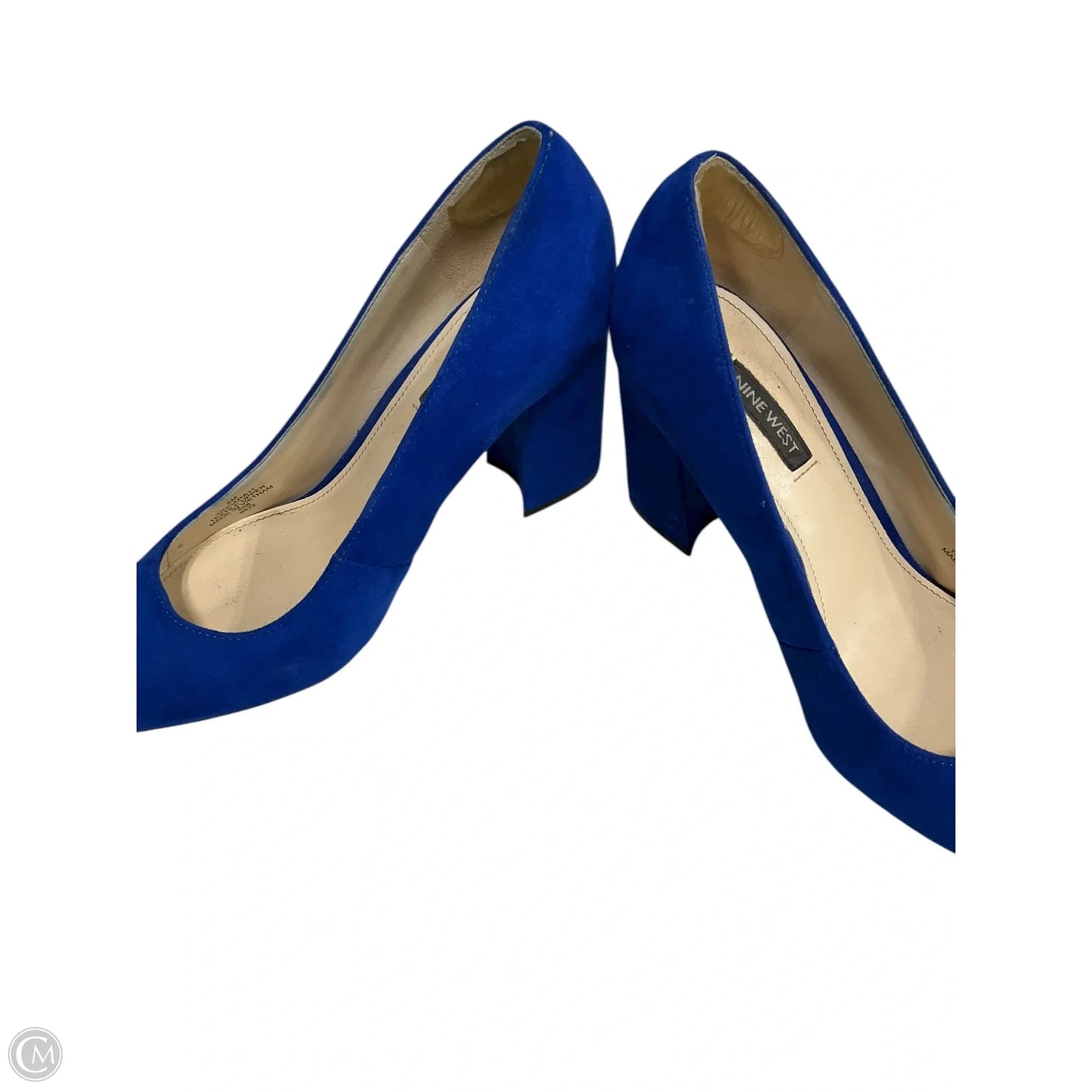 Shoes Heels Kitten By Nine West In Blue, Size: 8