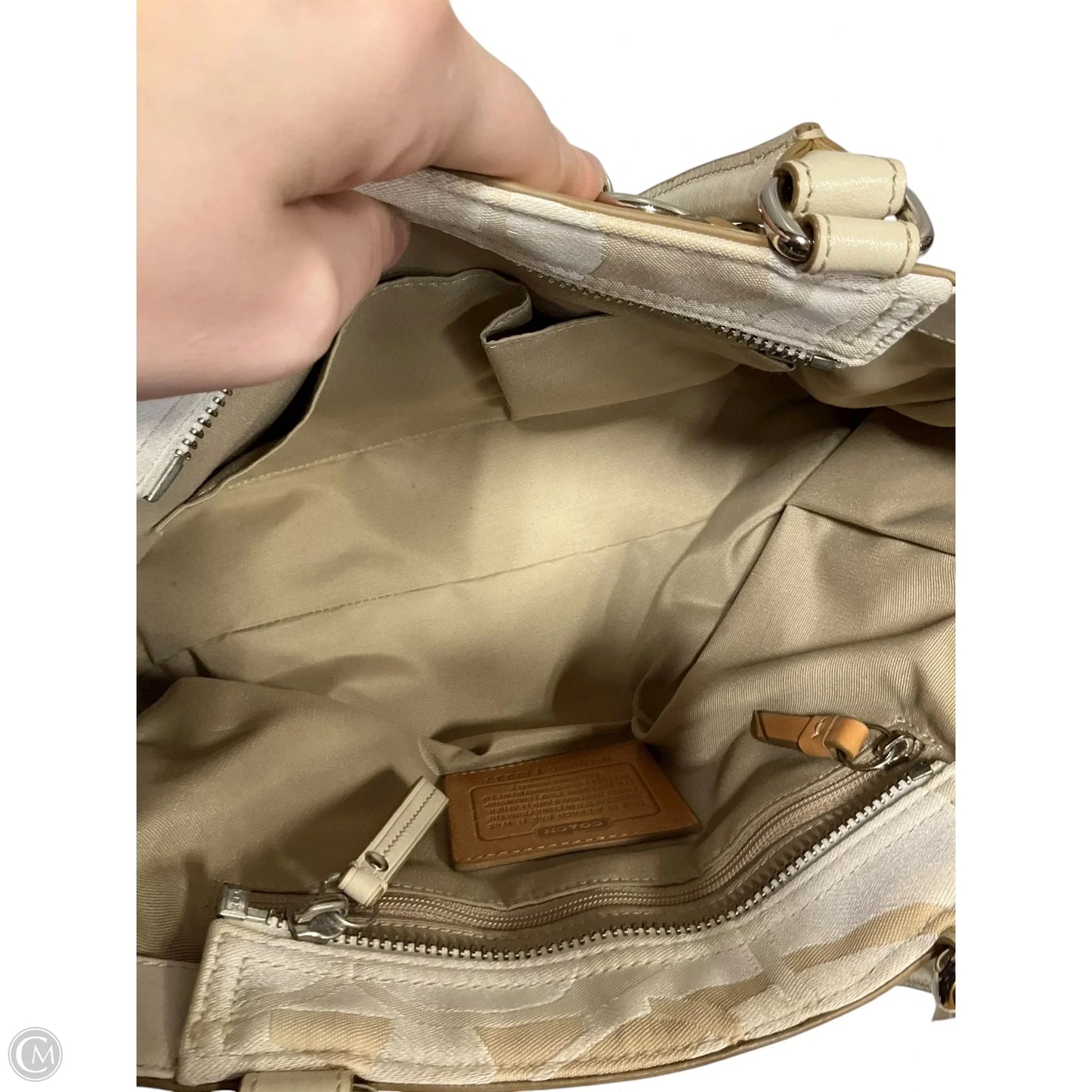 Handbag Designer By Coach, Size: Medium