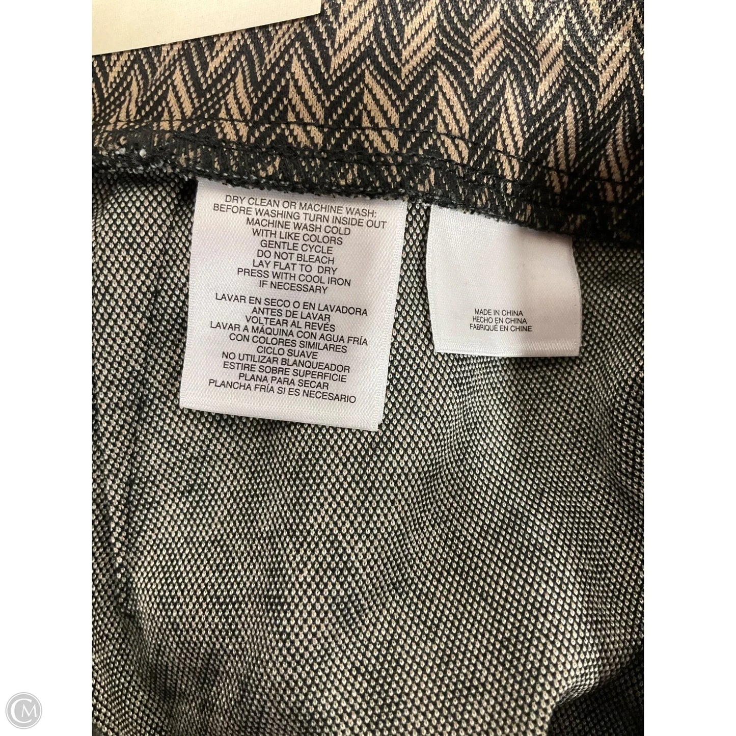 Pants Dress By Anne Klein In Black & Brown, Size: M