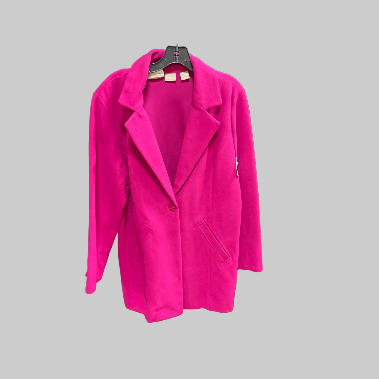 Coat Peacoat By Chicos In Purple, Size: L