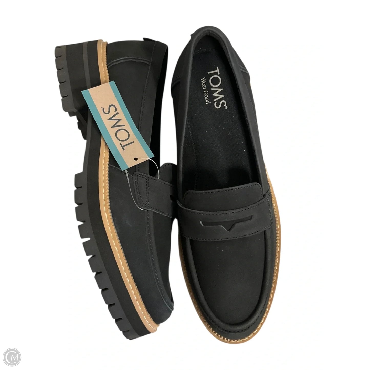 Shoes Flats By Toms In Black, Size: 9.5