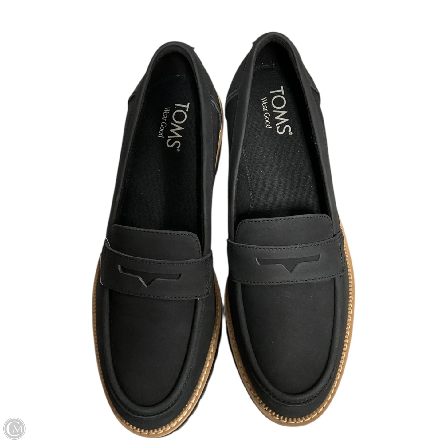 Shoes Flats By Toms In Black, Size: 9.5