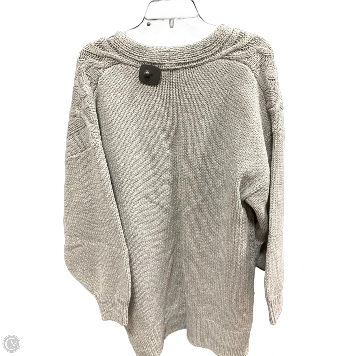 Sweater Cardigan By Ee Some In Grey, Size: Xl
