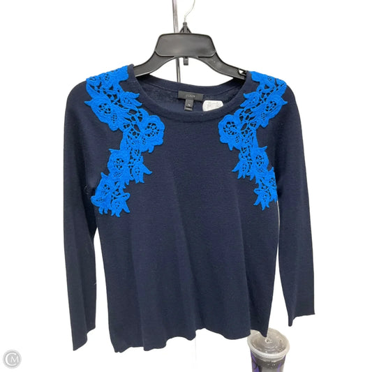 Top Long Sleeve By J. Crew In Navy, Size: Sp