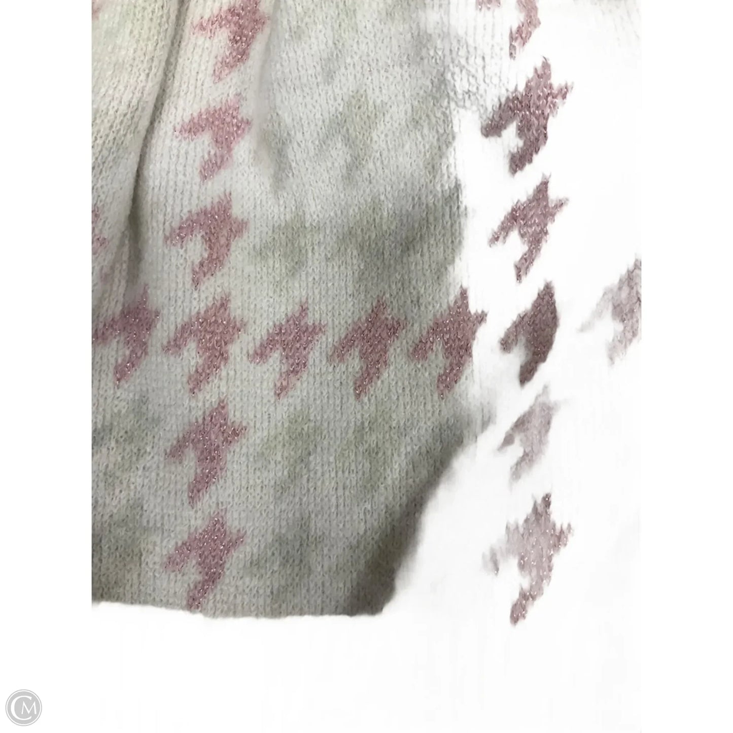 Sweater By 525 In Pink & White, Size: Xl