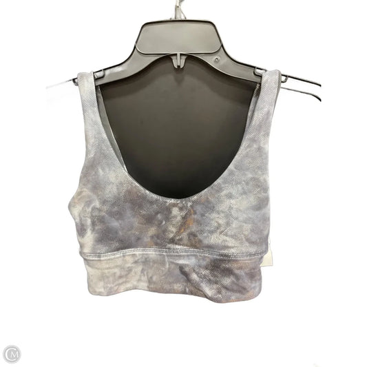 Athletic Bra By Lululemon In Silver, Size: 6