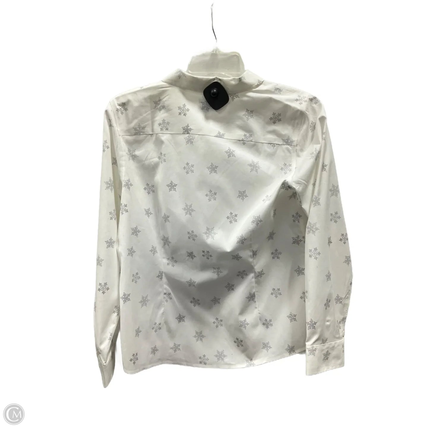 Blouse Long Sleeve By Talbots In White, Size: Mp