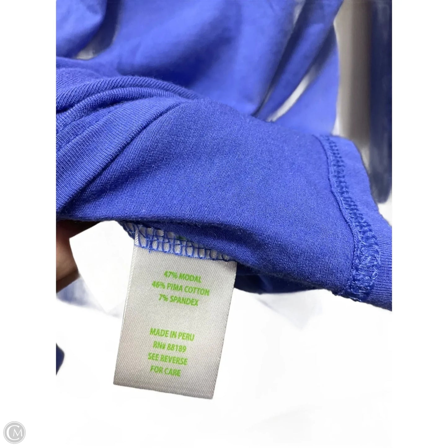 Top Long Sleeve Designer By Lilly Pulitzer In Blue & Purple, Size: Xl