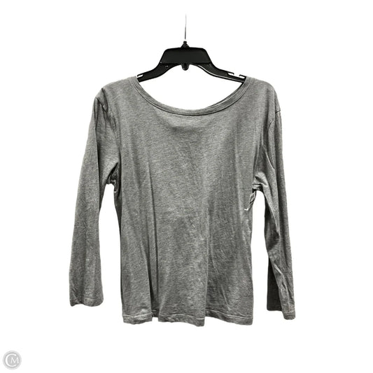 Top 3/4 Sleeve By J. Crew In Grey, Size: L