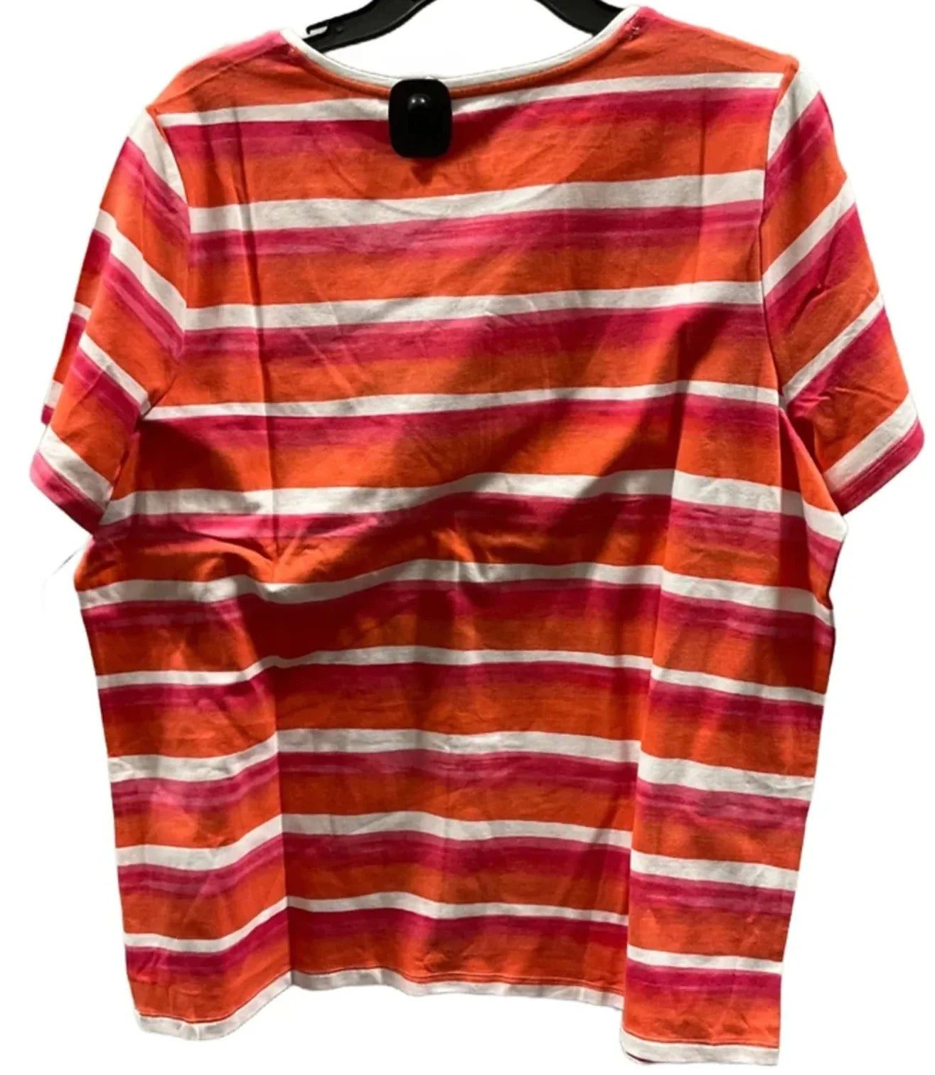 Top Short Sleeve Basic By Talbots In Striped Pattern, Size: 2x