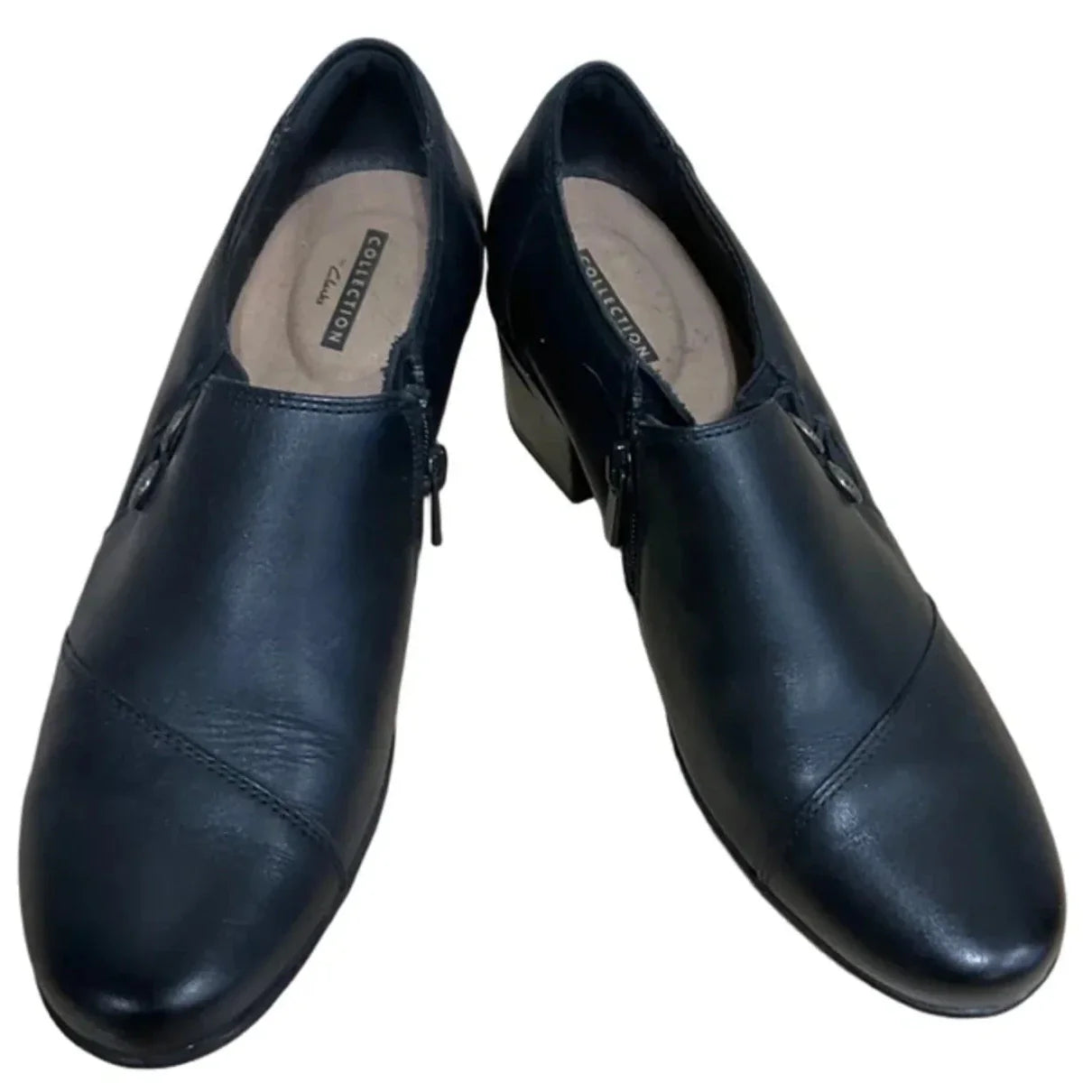Shoes Heels Block By Clarks In Black, Size: 8.5
