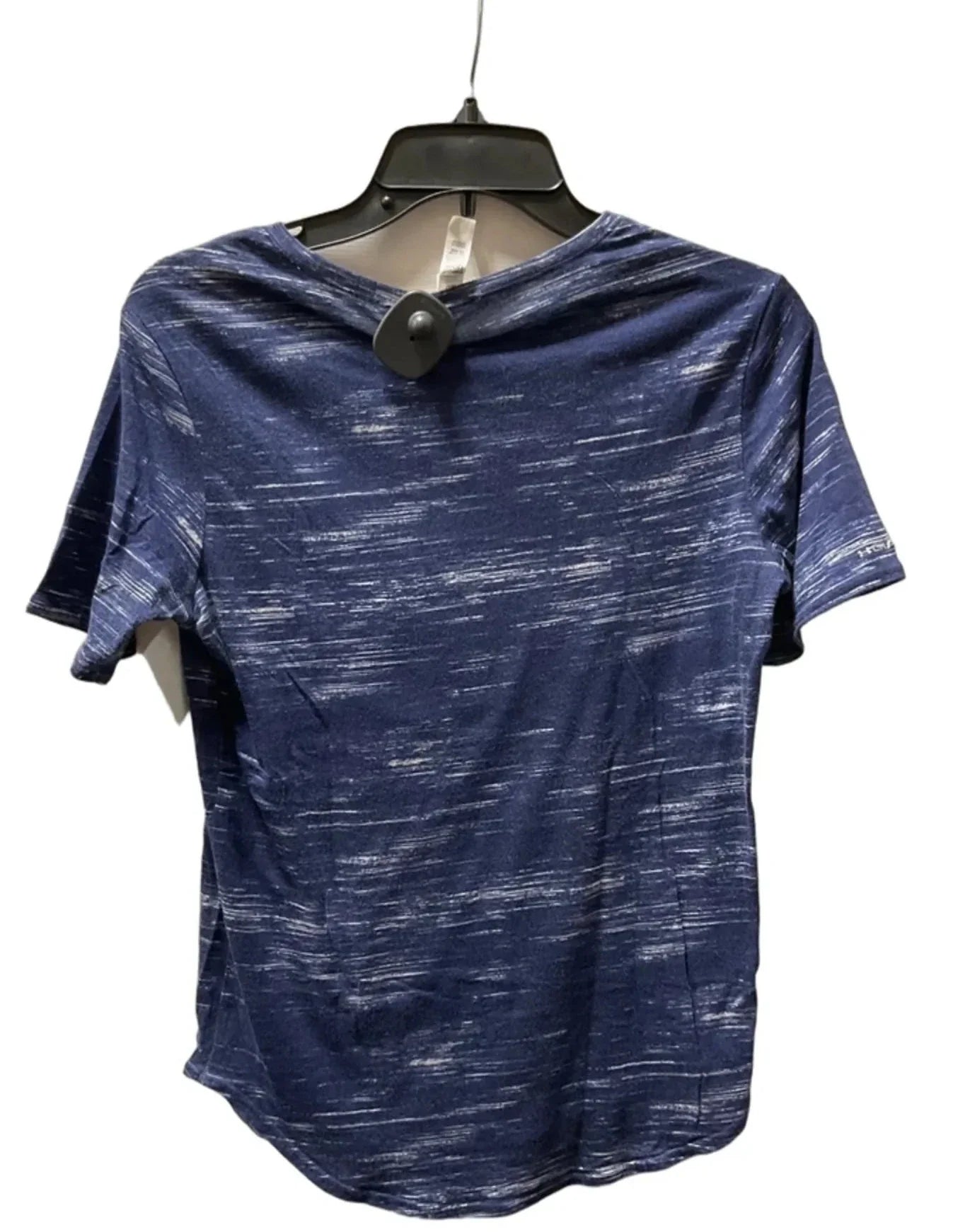 Athletic Top Short Sleeve By Under Armour In Blue, Size: M