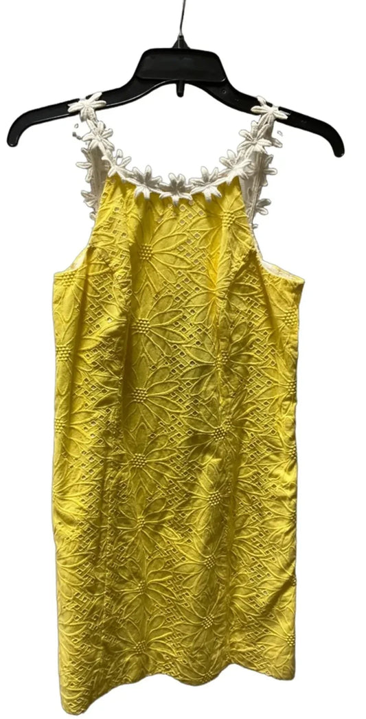 Dress Designer By Lilly Pulitzer In Yellow, Size: Xs